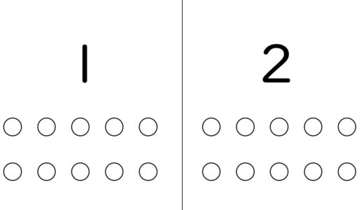 プリント教材：数字の数だけシールを貼る。数概念を作るためのプリントを作りました！